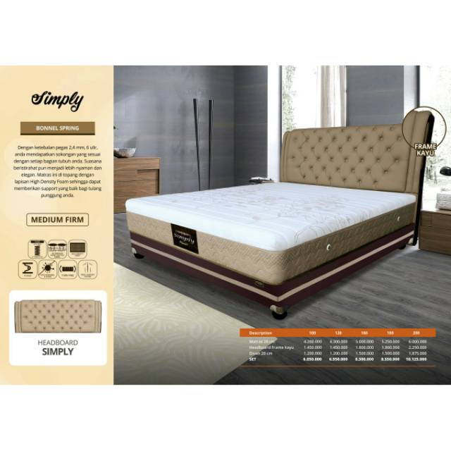 Springbed Pleasure Simply 6 kk Bonnel Spring