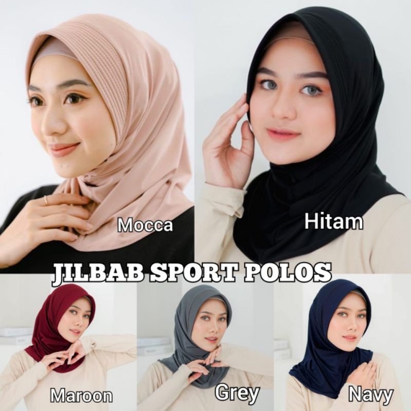 Hijab Sport Jilbab Olahraga Kerudung Olahraga