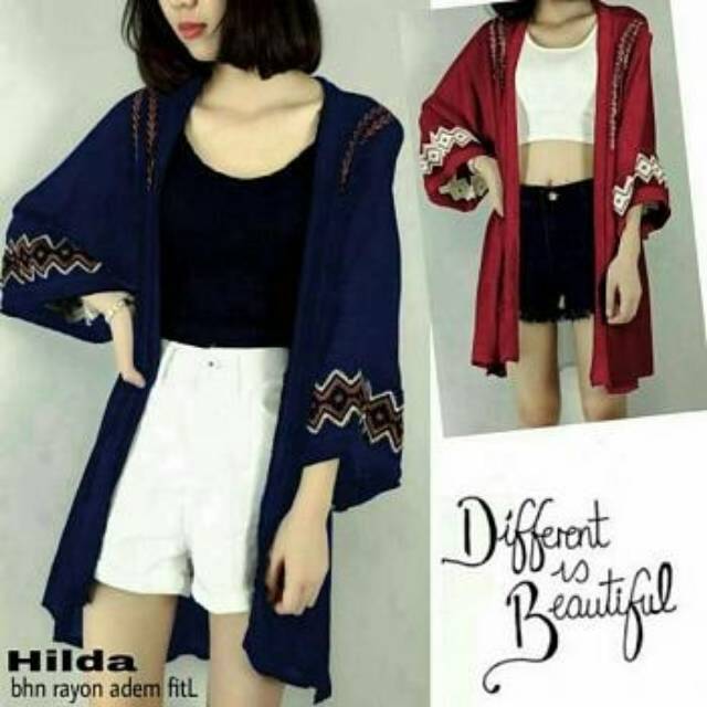 JC Ms Cardi Hilda Basic / Cardi kimono wanita terbaru (ada 4 warna)