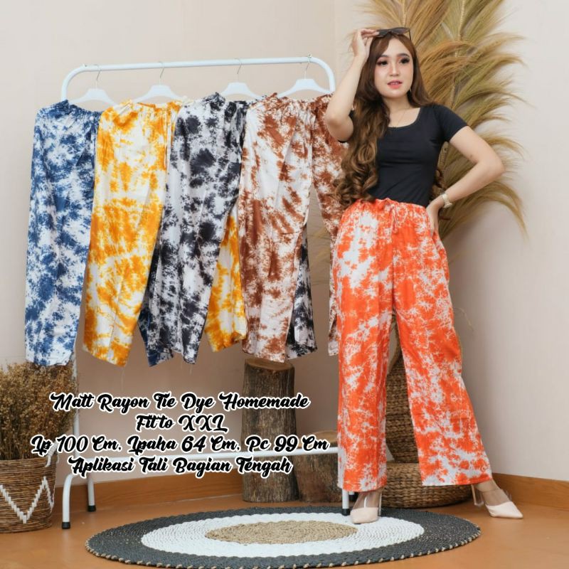 Mav_boutique Kulot Tie Dye Celana Smok (Tie Dye) Termurah