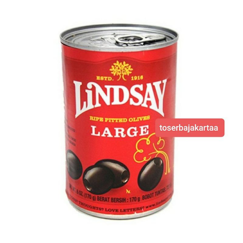 

Lindsay Ripe Pitted Olives Large California/ Buah Zaitun Impor