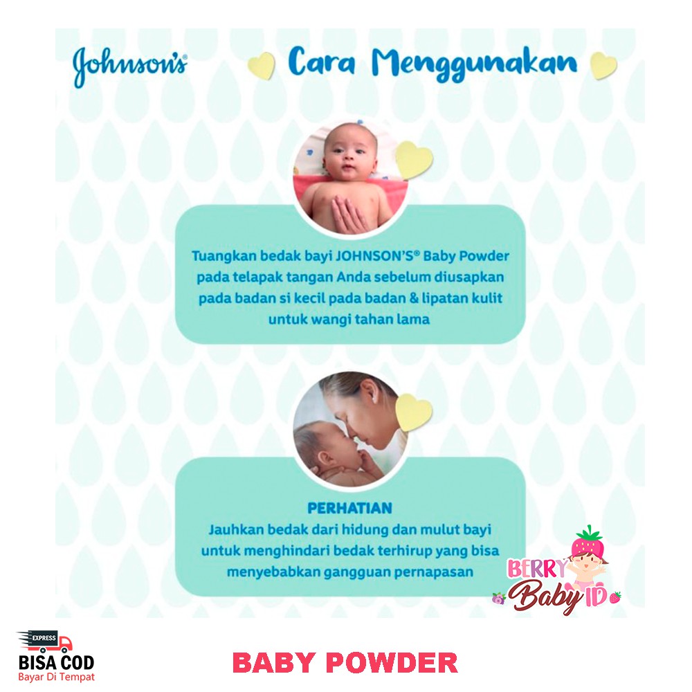 Johnson's Baby Powder Blossoms Bedak Tabur Bayi Floral 300 gr Johnsons Berry Mart