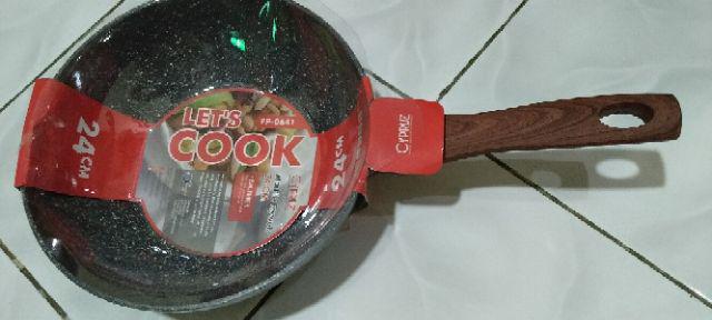 Fp-0641 Cypruz Fry Wok 3mm Induksi Marble Granit 24cm Original Belgium
