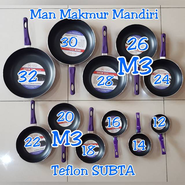 Teflon ungu / Teflon Subta 28cm ungu