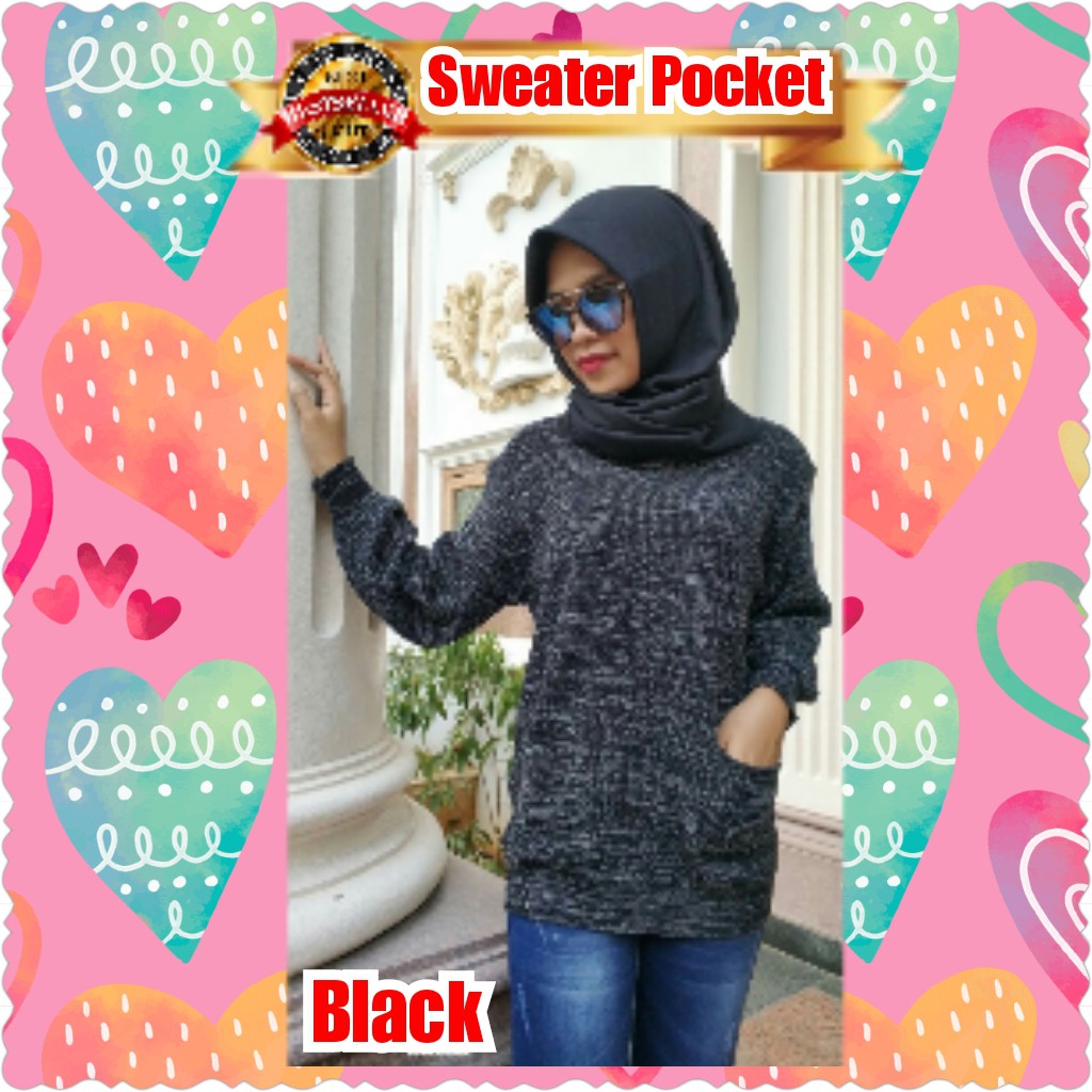 SWEATER POCKET / RAJUT PREMIUM / TERPOPULER / TERLARIS / TERMURAH