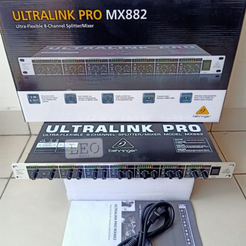 MIXER BEHRINGER MX882 ULTRALINK PRO 8 CHANNEL SPLITTER BEHRINGER 882