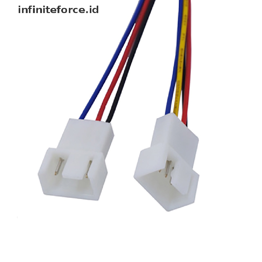 Kabel Power Kipas Angin Kecil Ph2.0 4pin Ke Double 3pin / 4pin Bahan Pvc Ukuran 12cm