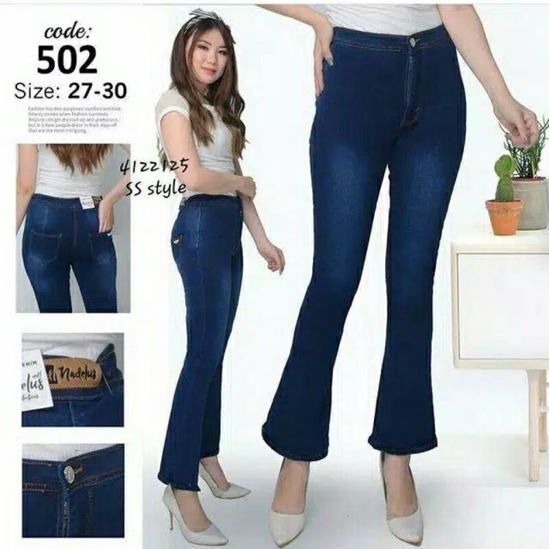 Celana Jeans Cutbray Merk Nadelus