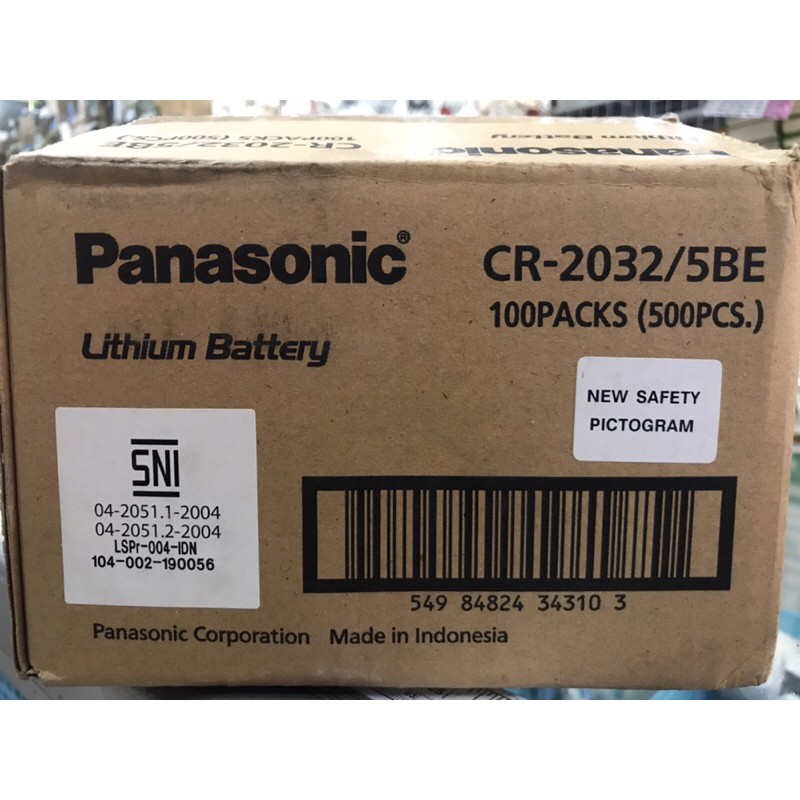 Baterai Kancing CR2032/ Batrai Jam CR 2032/ Battery Coin CR-2032 Panasonic ORI CR2025 CR2016 GROSIR