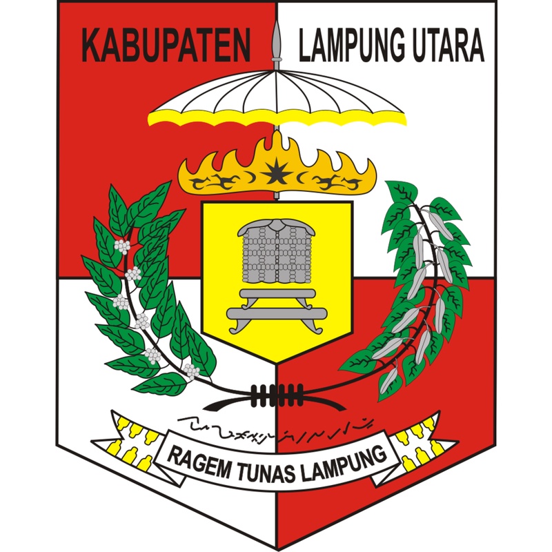 Emblem Bordir Logo Kabupaten Lampung Utara