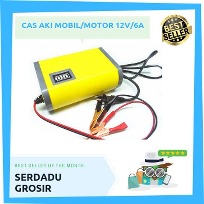 Otomotif - Charger Aki Portable - Aki Mobil Charger Accu /Cas Aki /Portable Motor Mobil Car Battery