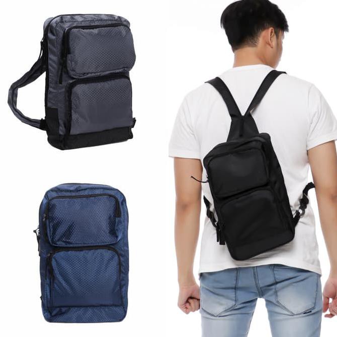 Slingbag Multifungsi / Tas Ransel Kecil / Tas Selempang Pria & Wanita - GREY PRODUK TERBATAS