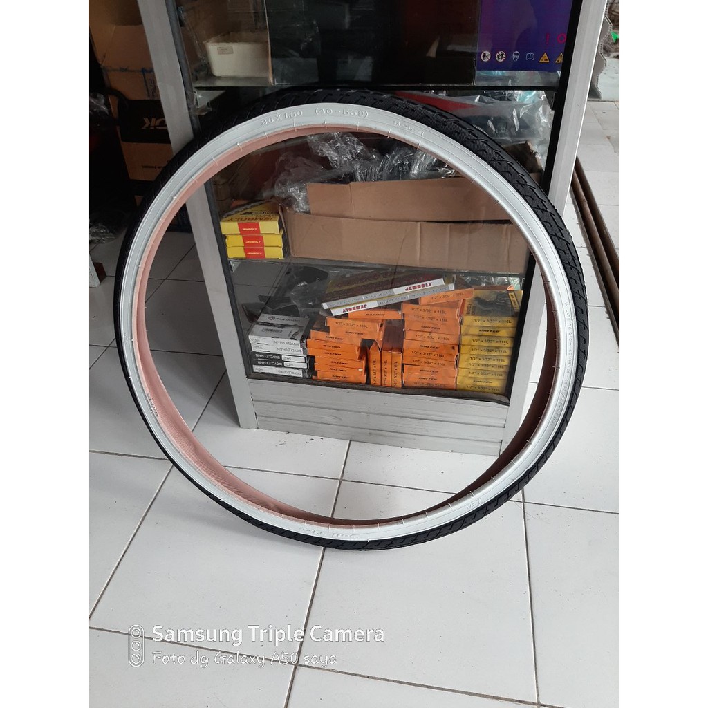 Ban Luar 26 x 1.50 HITAM PUTIH SWALLOW / DELI TIRE Sepeda MTB Federal City Bike.