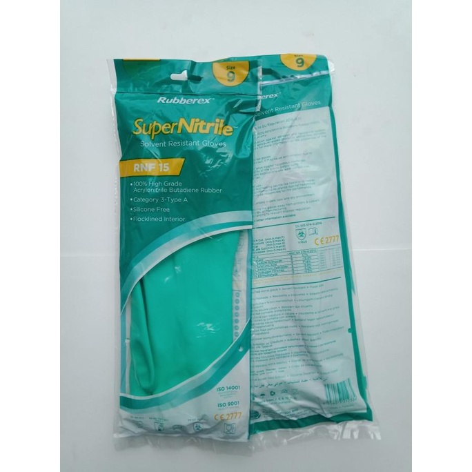Rubberex Rnf15 Nitrile Glove Chemical