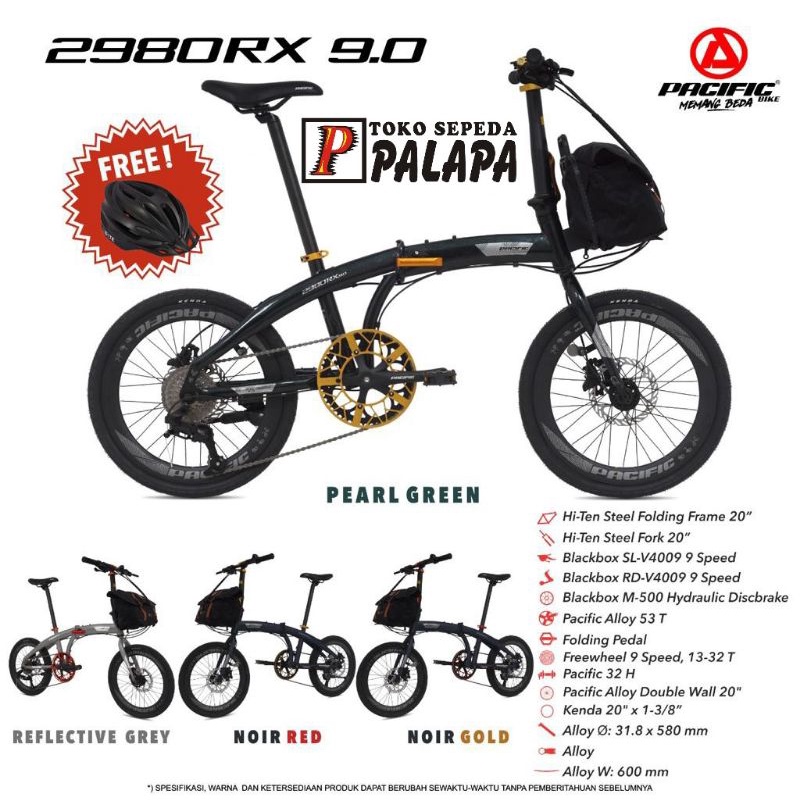 SEPEDA LIPAT 20 PACIFIC 2980 RX 9.0 NEW Folding Bike 9