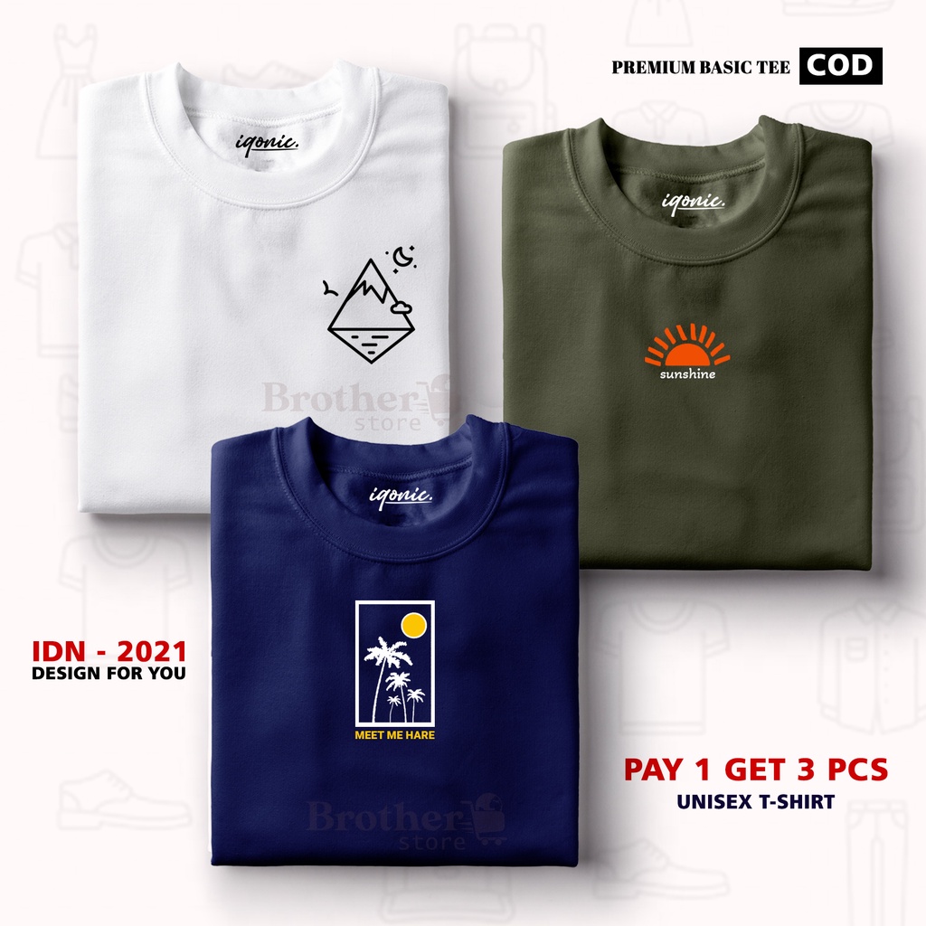 BUY 1 OR 3 PCS ( PROMO COD ) BROTHER STORE / Kaos Distro100% Catoon Combed 30s / ArticelGSM