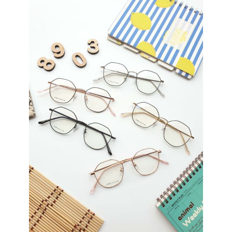 Frame kacamata 8903 Gratis lensa minus anti radiasi, lap & case kacamata