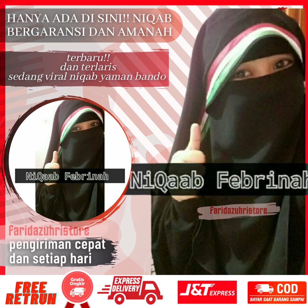Cadar Super Yamen Purdah Niqob Niqab Cadar Butterfly Safar Palestina Poni 2 Layer Sifon Silk Premium