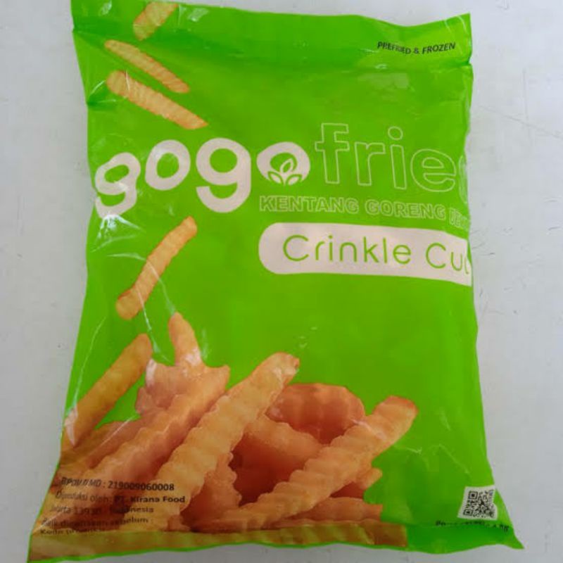 

GOGOFRIES SHOESTRING/CRINKLECUT KENTANG 1KG