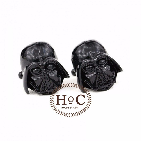 Houseofcuff Cufflinks  Cufflinks  Manset Kancing Kemeja French Cuff VADER BLACK CUFFLINKS