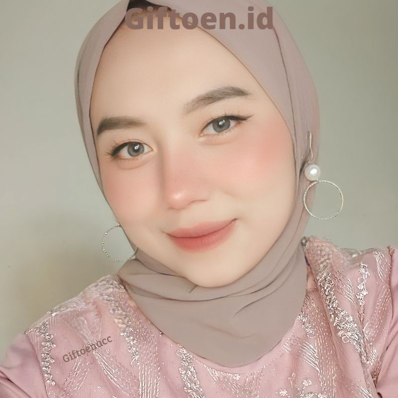 Anting Hijab Bulat Lucu Mutiara