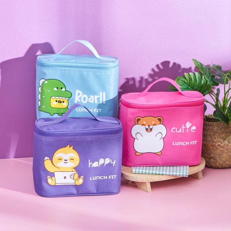 Lunch Box Set / Kotak bekal Lengkap Tas Botol Kotak makan  / Tas Bekal Anak / jenny set