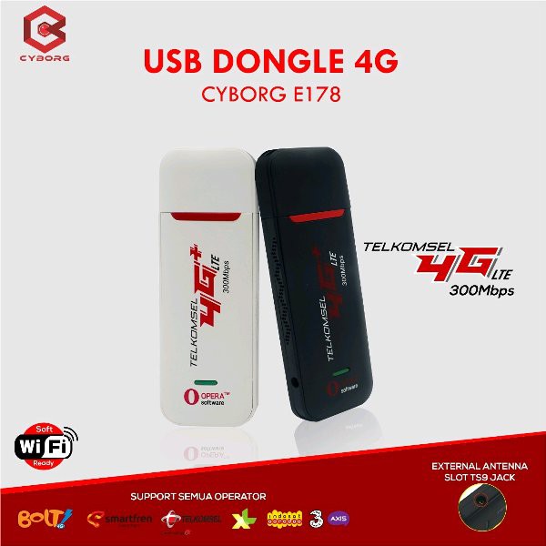Modem E178 Cyborg 4G 300mbps All Operator CO965 CN Comp