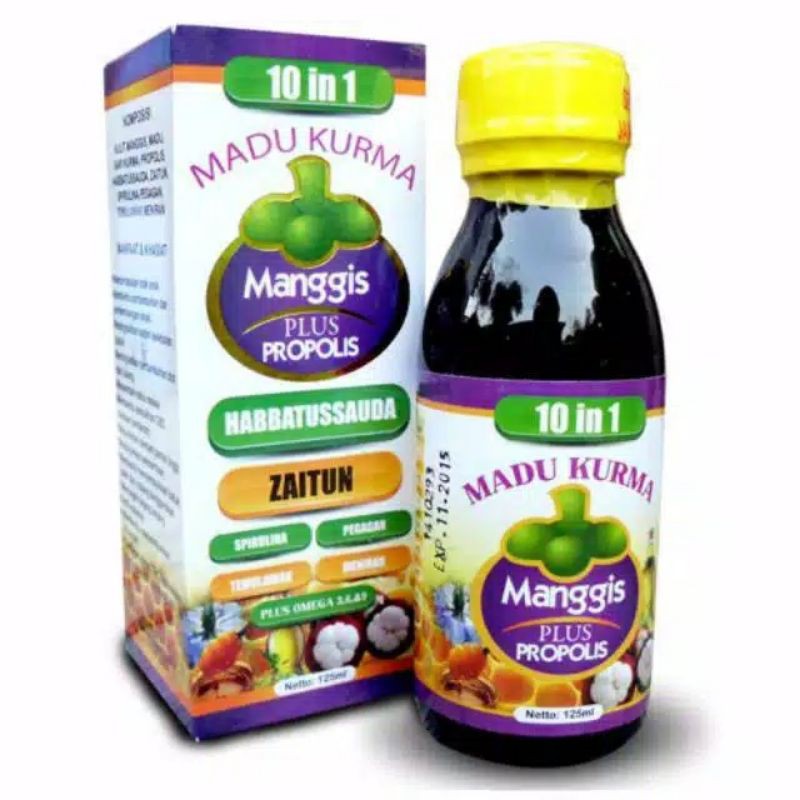 Madu Kurma Manggis Plus Propolis 125ml
