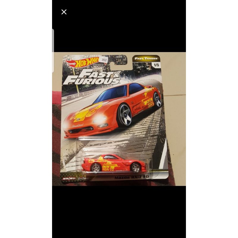 Hotwheels Premium Mazda RX-7 FD Fast & Furious
