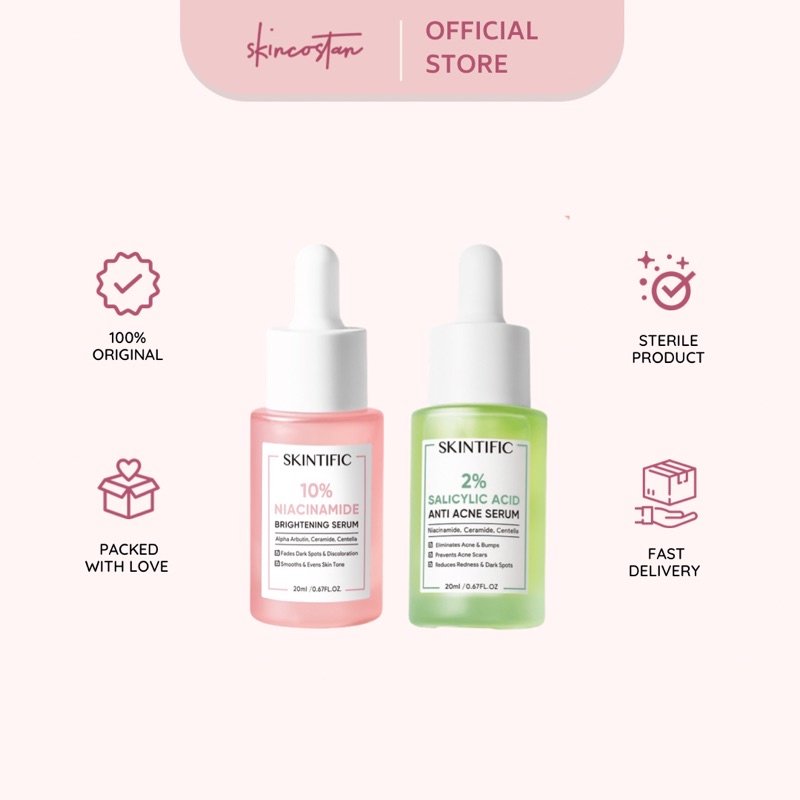 [SHARE] SKINTIFIC 10% Niacinamide Brightening Serum 2% Salicylic Acid Anti Acne Share In Jar