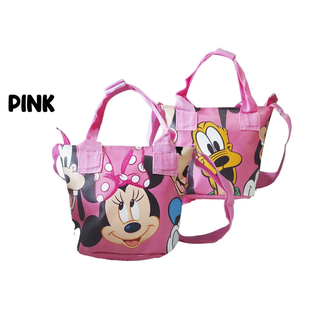 Tas Selempang Anak Motif Mickey Minnie - Slingbag - Tas Wanita - Tote Bag - MOJI