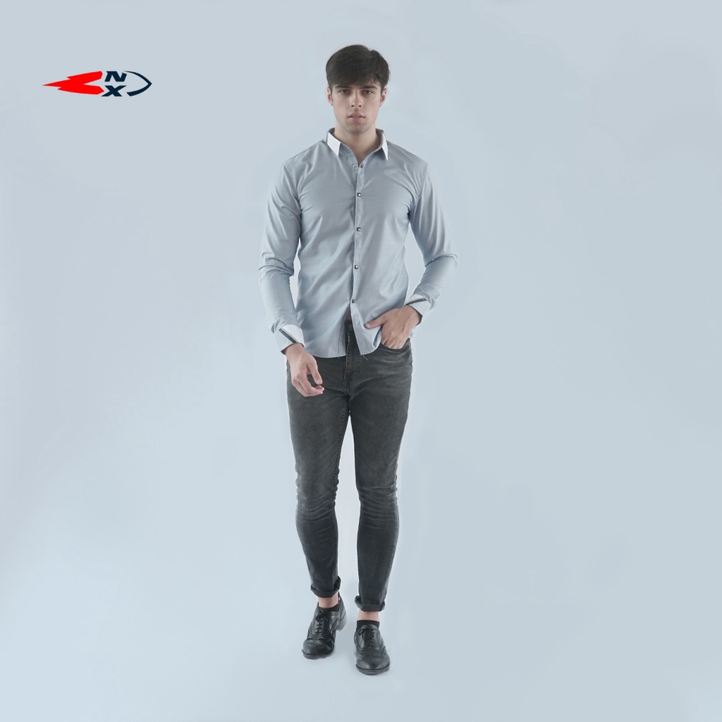 NXNITROX KEMEJA PRIA PANJANG KATUN MINYAK 8175