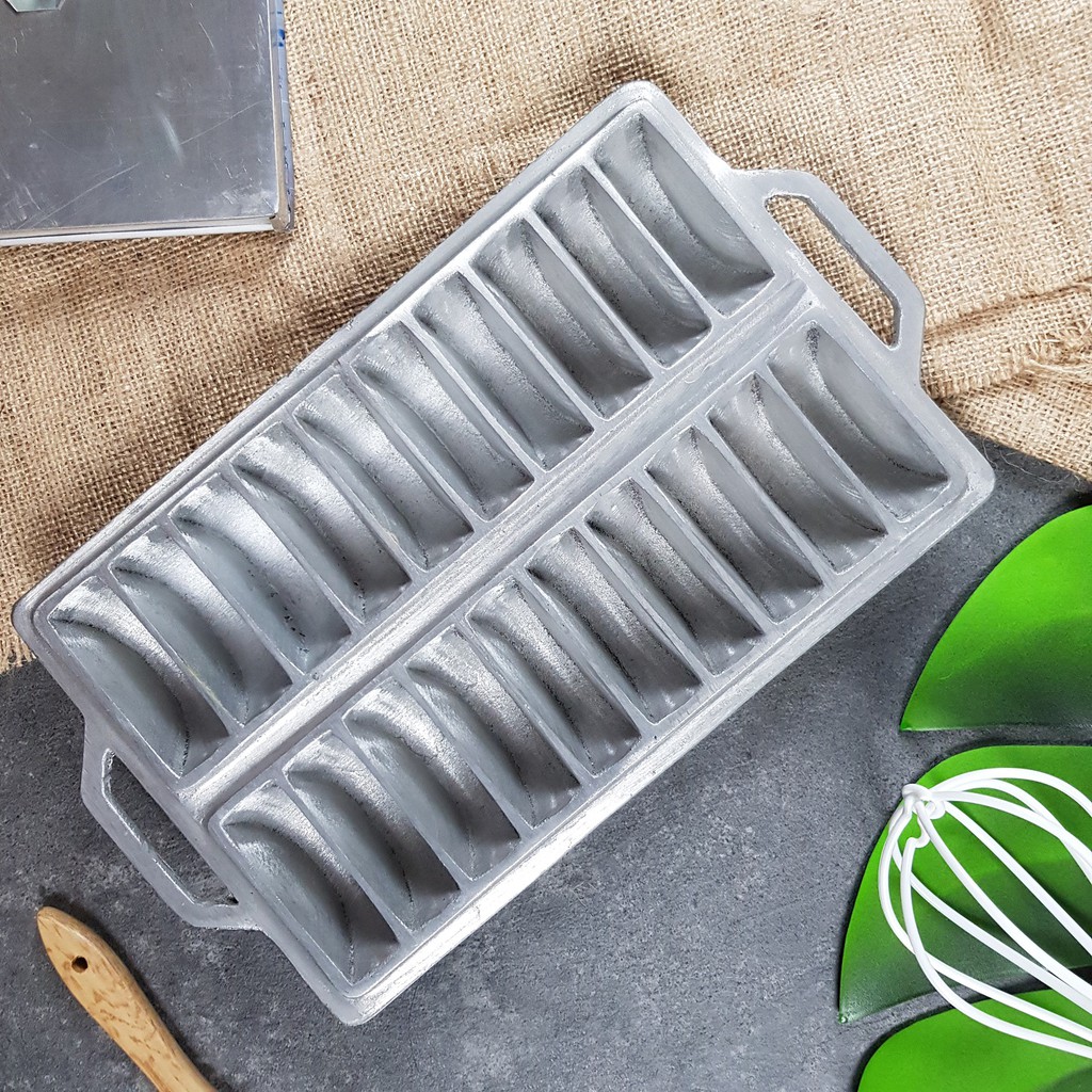 Cetakan Kue Bandros/pancung/pukis/rangin 20 Lubang+tutup Aluminium