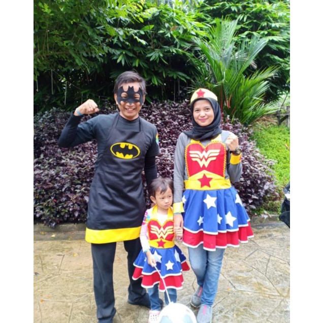 Special Edition Apron Kostum Wonder Woman Dewasa dan Anak