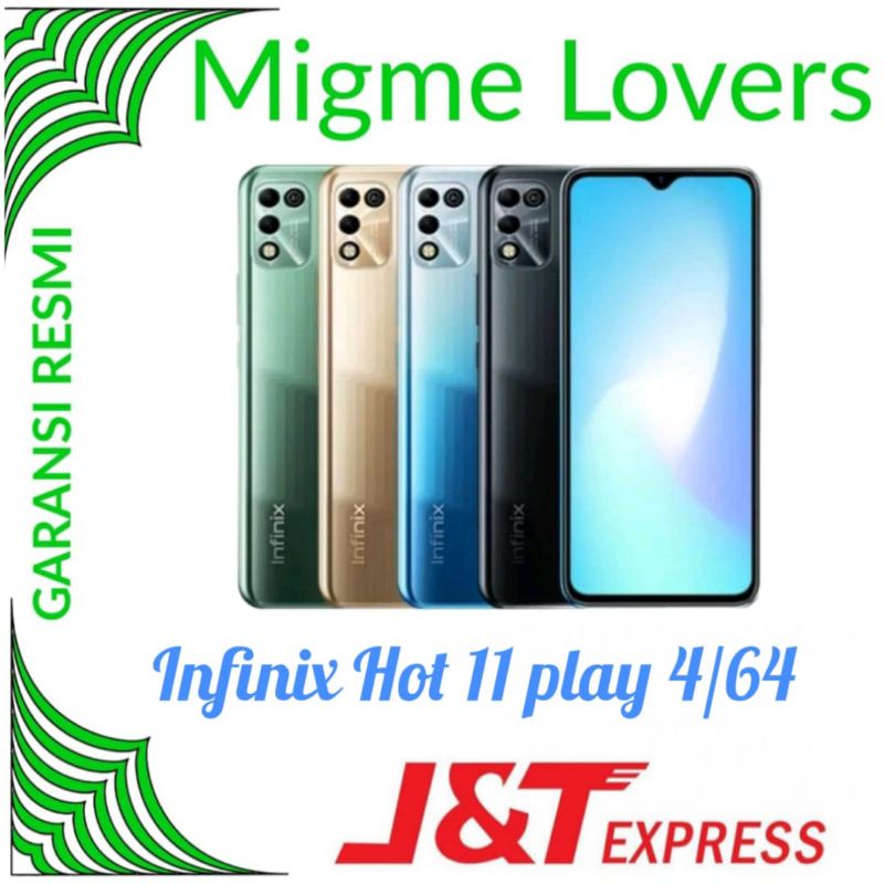infinix Hot 11 Play 4/64 garansi resmi