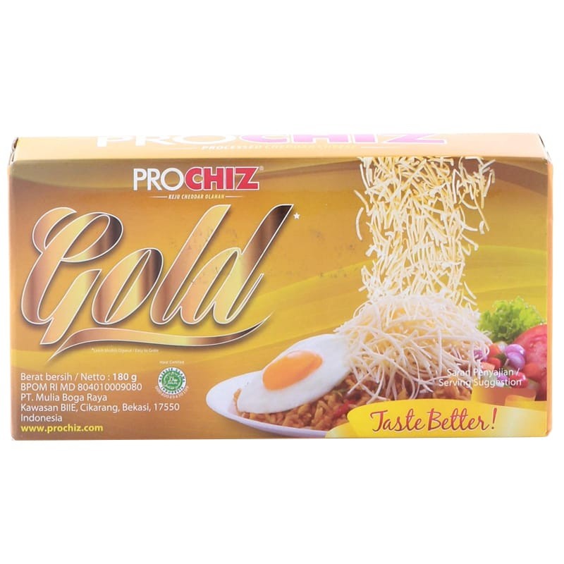 

Prochiz Keju Cheddar Olahan Gold 160g