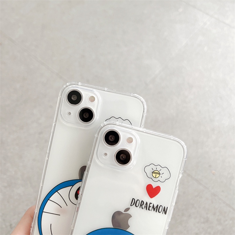 Soft Case Hp Gambar Doraemon Untuk Iphone 13 / 12 / 11pro Max / X / Xs / Xr / Xsmax / 7 / 8plus