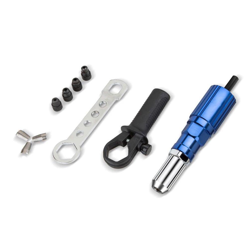 Solighter Rivet Gun Adapter Spare Paw With Wrench Handle Power Drills Aksesoris Untuk Menarik Alat Rivet