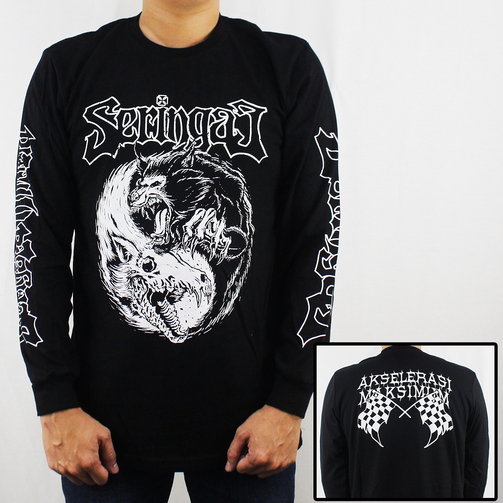 LONGSLEEVE MUSIK SERINGAI 01 - BAJU MUSIK SERINGAI LENGAN PANJANG - BAJU LENGAN PANJANG SERINGAI - KAOS MUSIK SERINGAI - KAOS LENGAN PANJANG PRIA - KAOS PRIA - SLIPKNOT - ACDC - AVENGED SEVEN FOLD - BRING ME THE HORIZON - BLACK SABATH - BURGERKILL