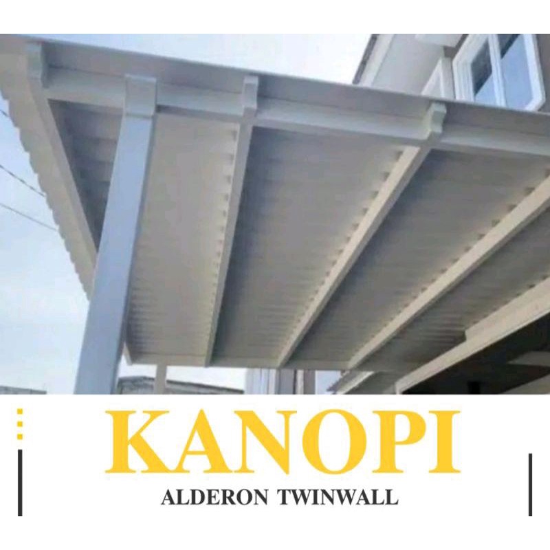 Kanopi alderon twinwal Jogja murah harga per meter persegi