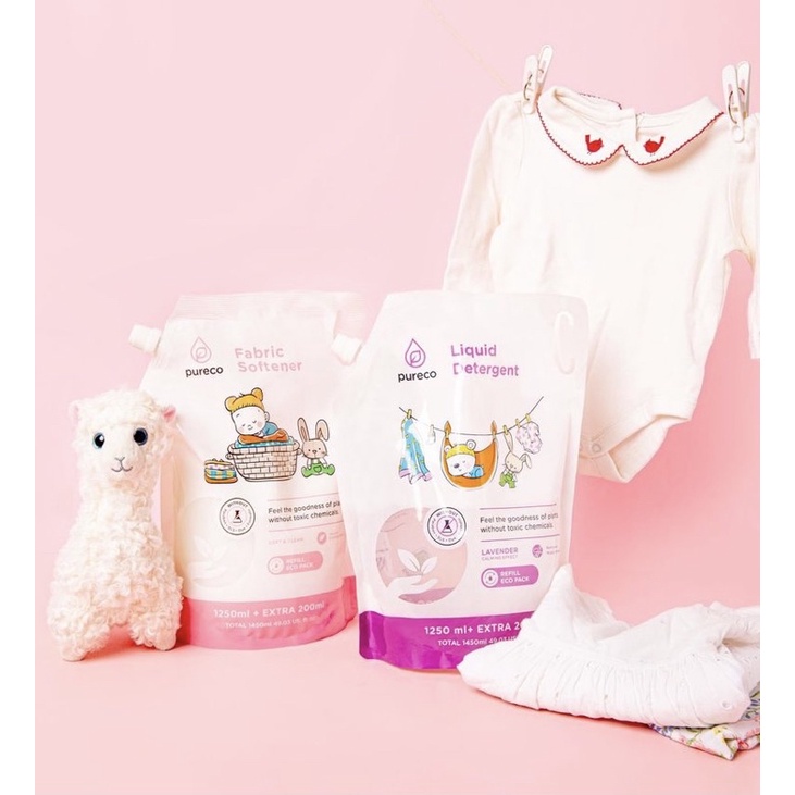 Pureco Fabric Softener Ecopack 1450 ml Pureco Refill Ecopack
