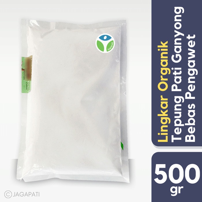 

ketan-beras-tepung- lingkar organik - tepung pati ganyong 500gr -tepung organik -tepung-beras-ketan.