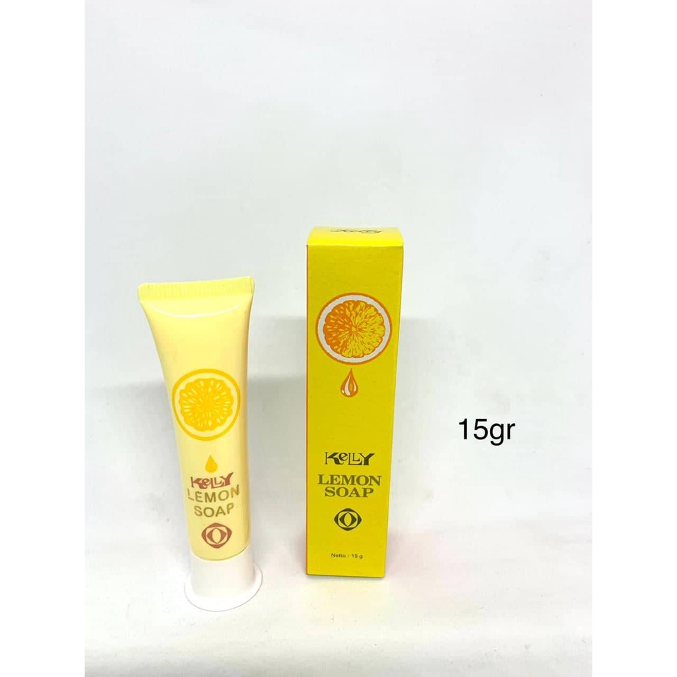 KELLY LEMON SOAP Original BPOM - Sabun Muka Kely / Cleanser keli 75gr 25gr 15gr / 75 25 15 gr / gram Facial Wash