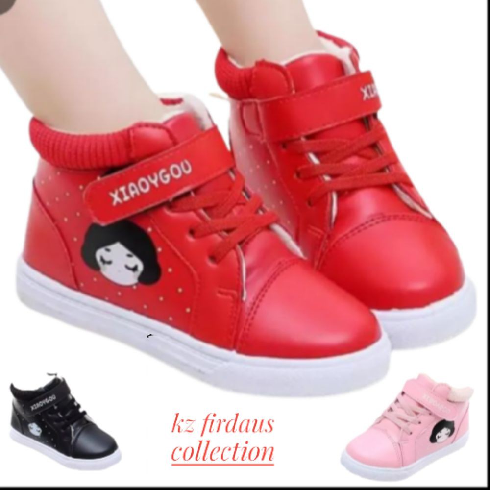 Sepatu anak sneaker perempuan boot usia tk/sd