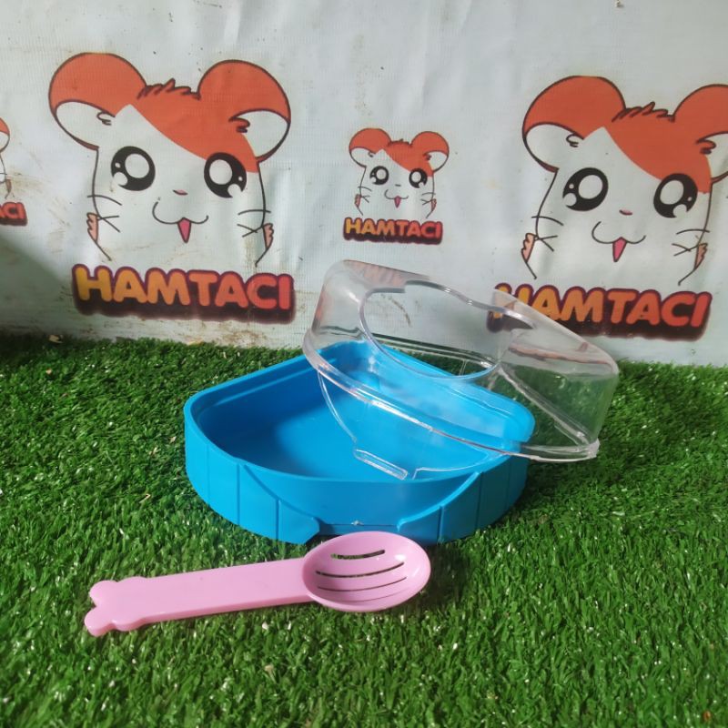 TEMPAT MANDI HAMSTER/GERBIL/SMALL PETS SWEER BATHROOM BY HAMTACI