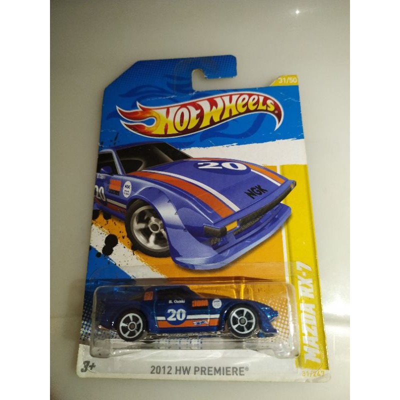 hotwheels mazda rx7 hw premiere series bukan ban karet bukan ths