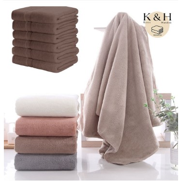 Handuk Coklat Polos 70x140cm / 400 GSM - Hotel Kamar Mandi Lembut - barestore - Keset Handuk Premium