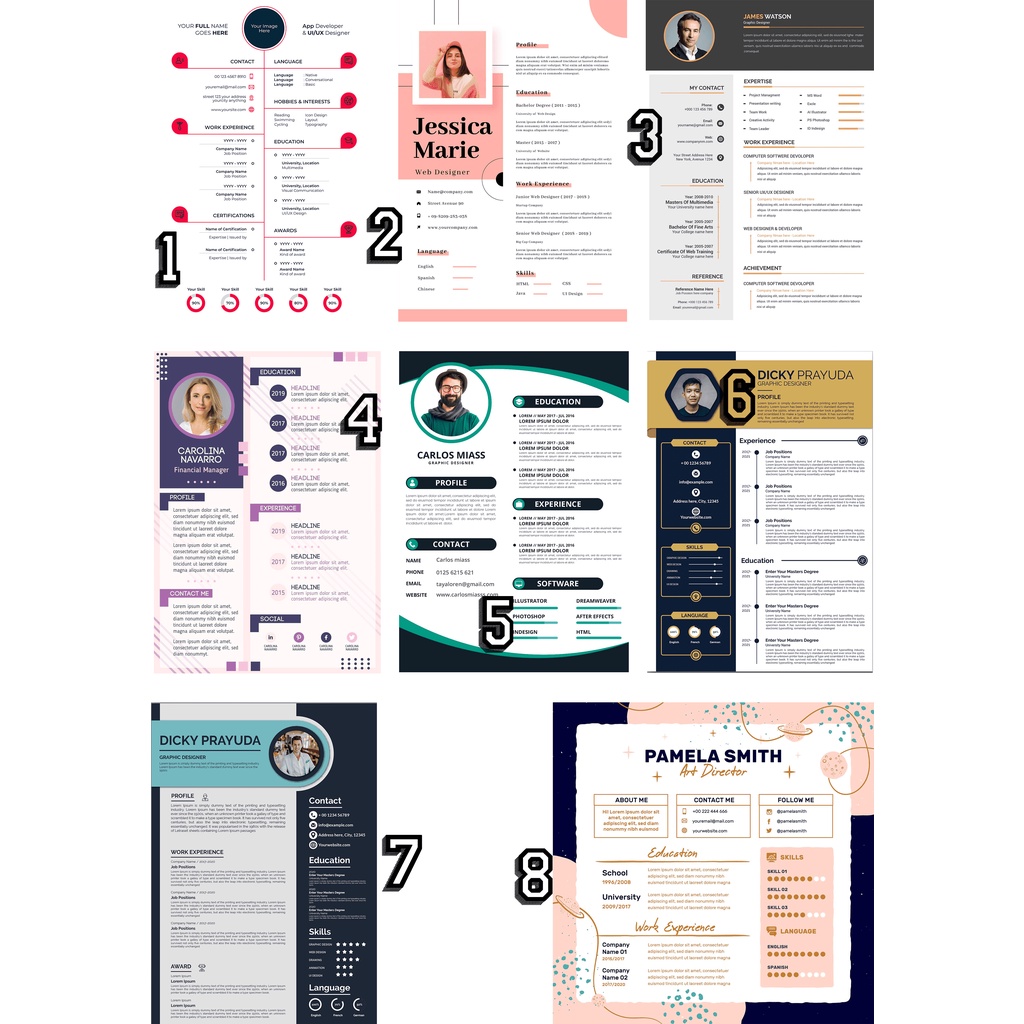 

Design dan Template CV (Curiculume Vitae) Professional dan Menarik