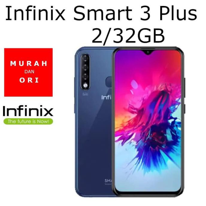 TERMURAH Infinix Smart 3 Plus 2/32GB Ram 2GB - Hitam READY STOCK