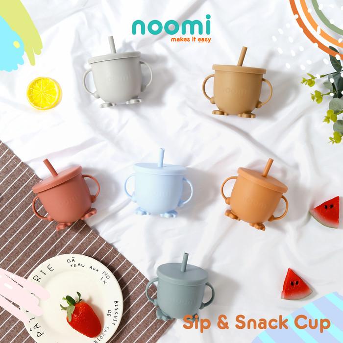 NOOMI MURAH SIP AND SNACK CUP BOTOL MINUM SILICONE / TEMPAT SNACK ANAK CANGKIR